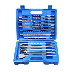 Combination Set of 17 Piece SDS Plus Masonry Drill Bits and Chisels in a Plastic Carry Case